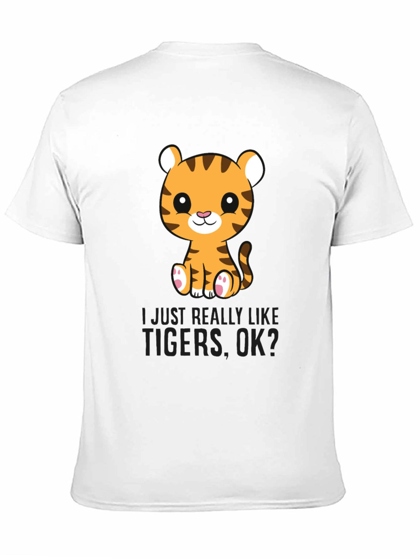 Cute Tiger Graphic T-Shirt - Love Tigers Tee