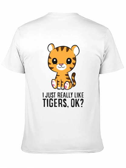 Cute Tiger Graphic T-Shirt - Love Tigers Tee