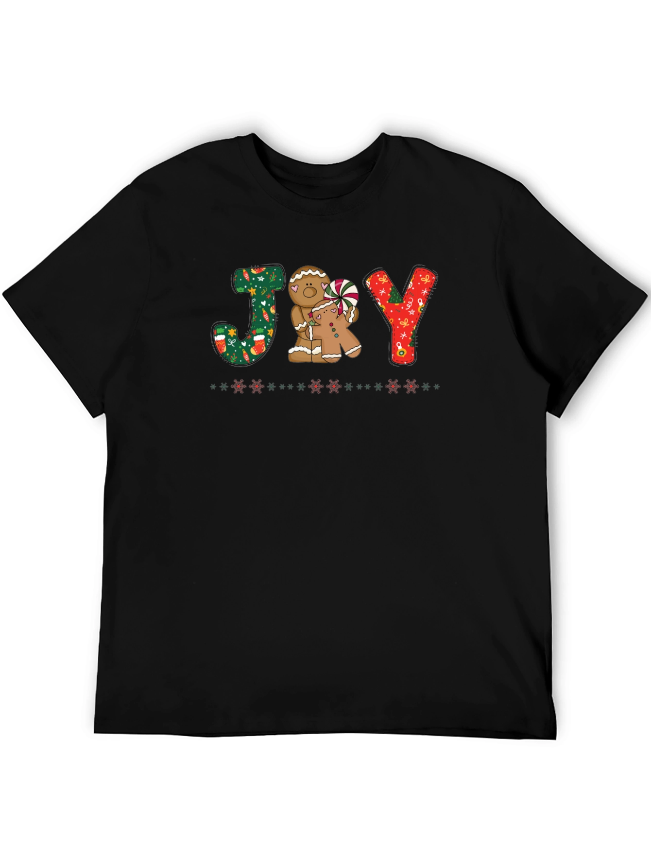Joy Gingerbread Christmas T-Shirt