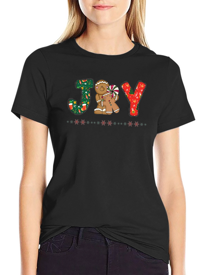 Joy Gingerbread Christmas T-Shirt