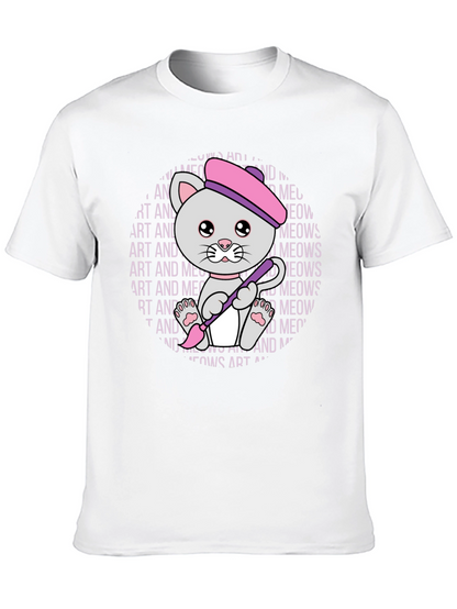 Art and Meows Artist Cat T-Shirt