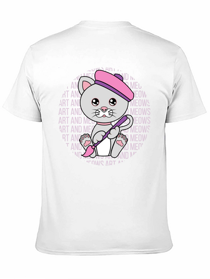 Art and Meows Artist Cat T-Shirt