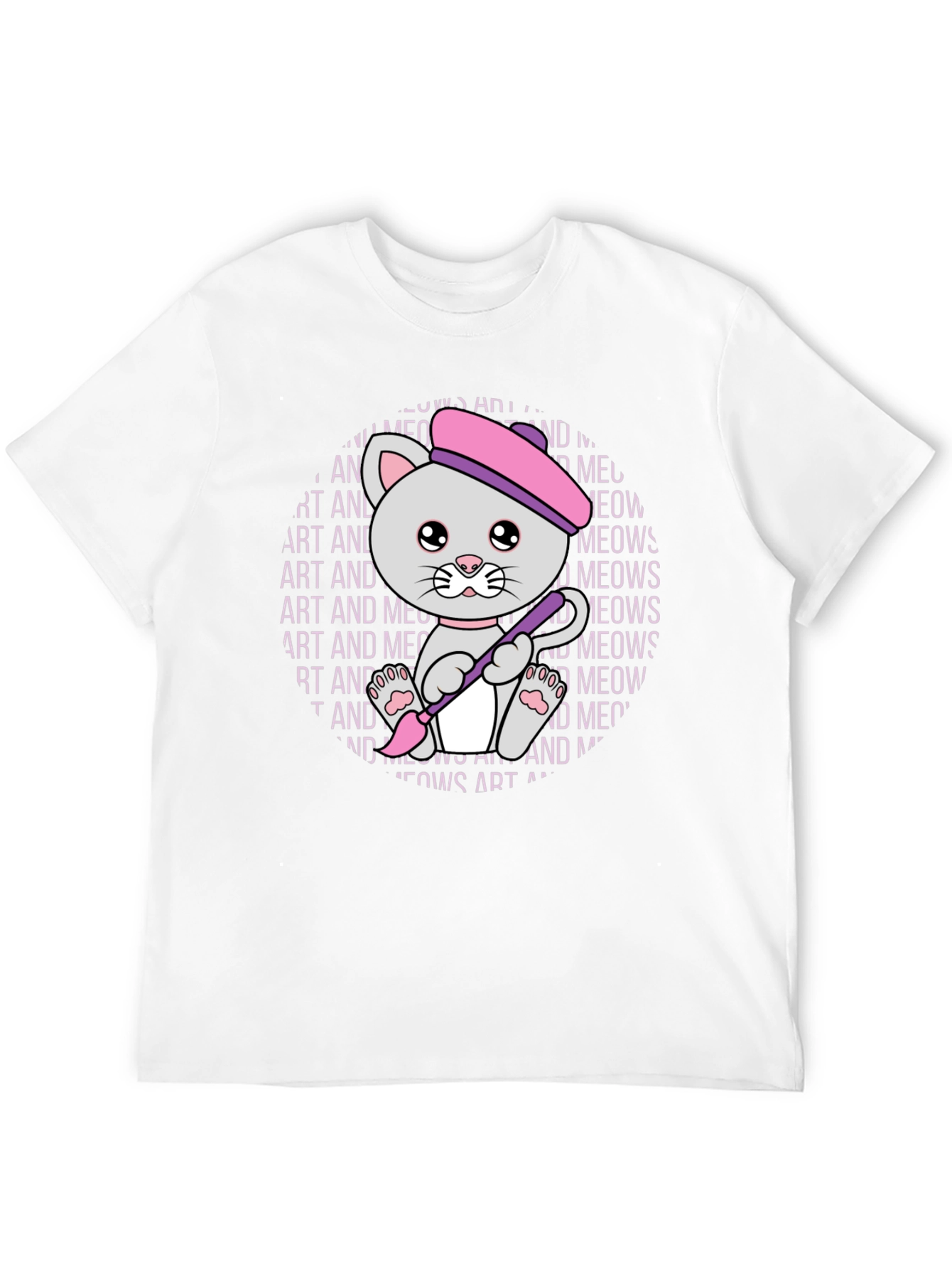 Art and Meows Artist Cat T-Shirt
