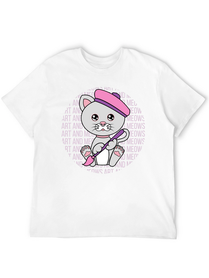 Art and Meows Artist Cat T-Shirt