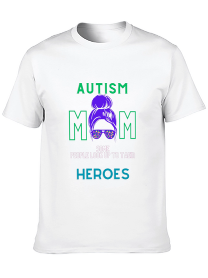 Autism Mom Graphic T-Shirt - Black