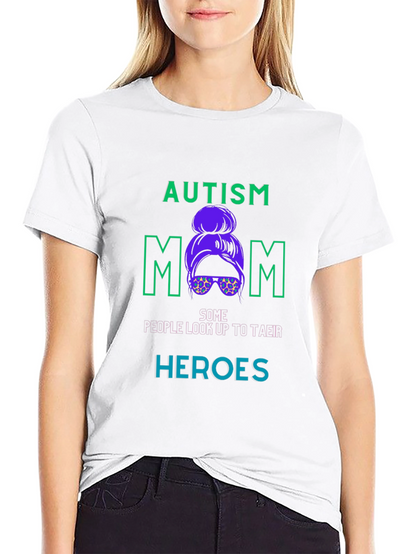 Autism Mom Graphic T-Shirt - Black