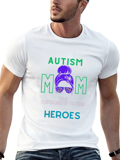 Autism Mom Graphic T-Shirt - Black