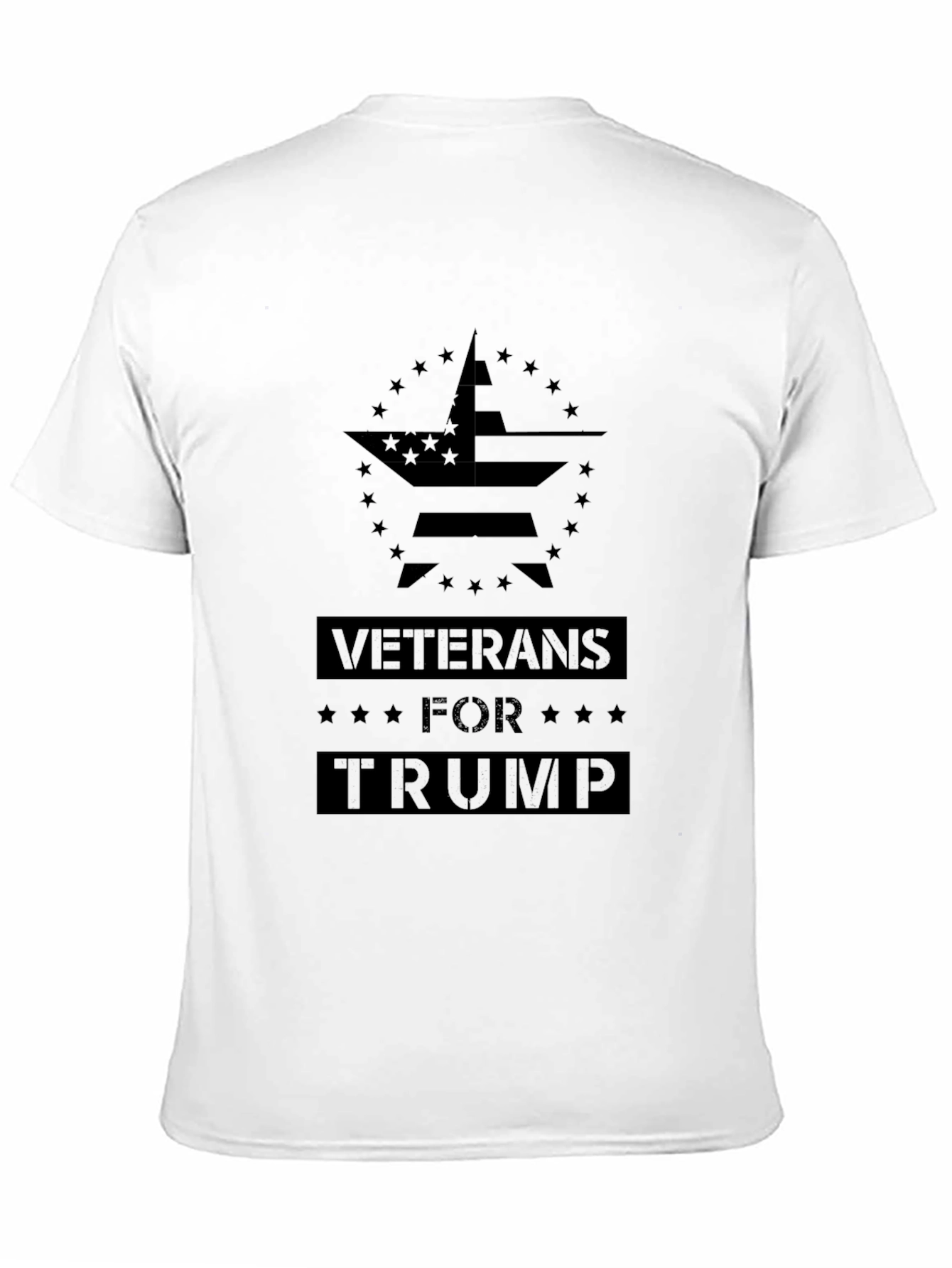 Veterans for Trump Black T-Shirt