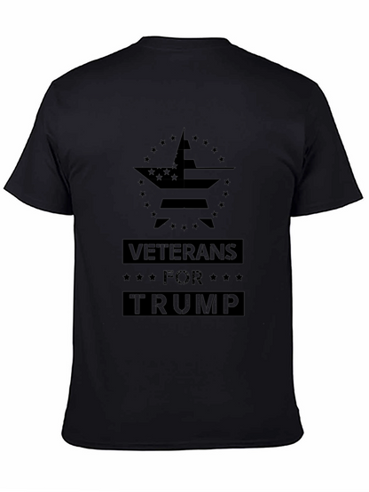 Veterans for Trump Black T-Shirt