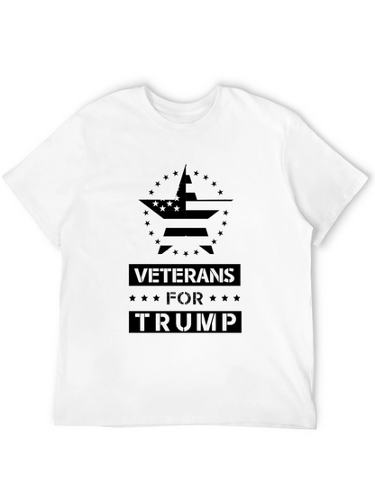 Veterans for Trump Black T-Shirt
