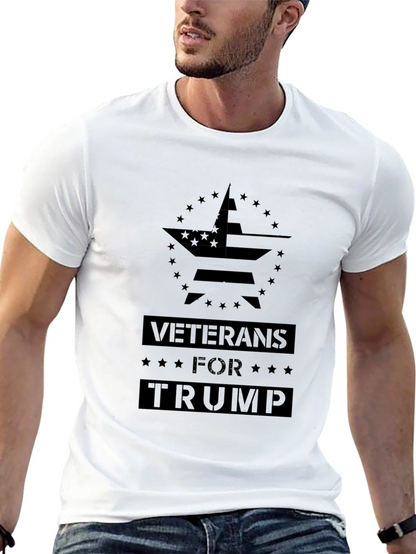 Veterans for Trump Black T-Shirt