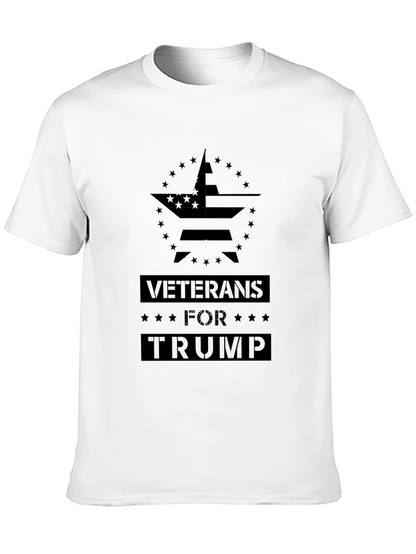 Veterans for Trump Black T-Shirt