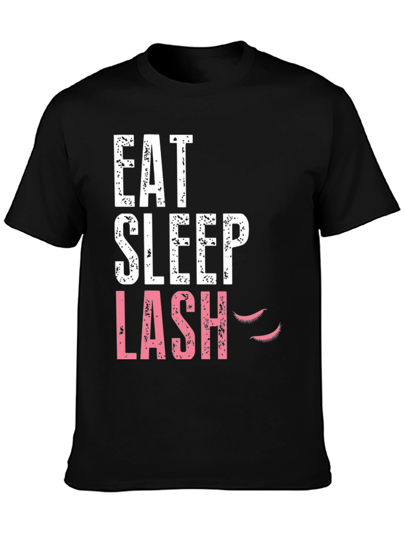 Eat Sleep Lash Black Graphic Tee