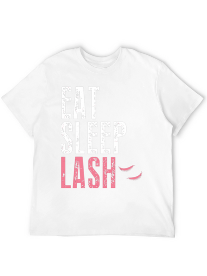 Eat Sleep Lash Black Graphic Tee