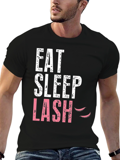Eat Sleep Lash Black Graphic Tee