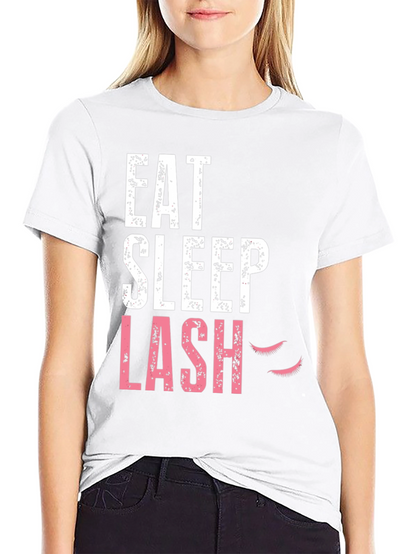 Eat Sleep Lash Black Graphic Tee