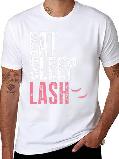 Eat Sleep Lash Black Graphic Tee