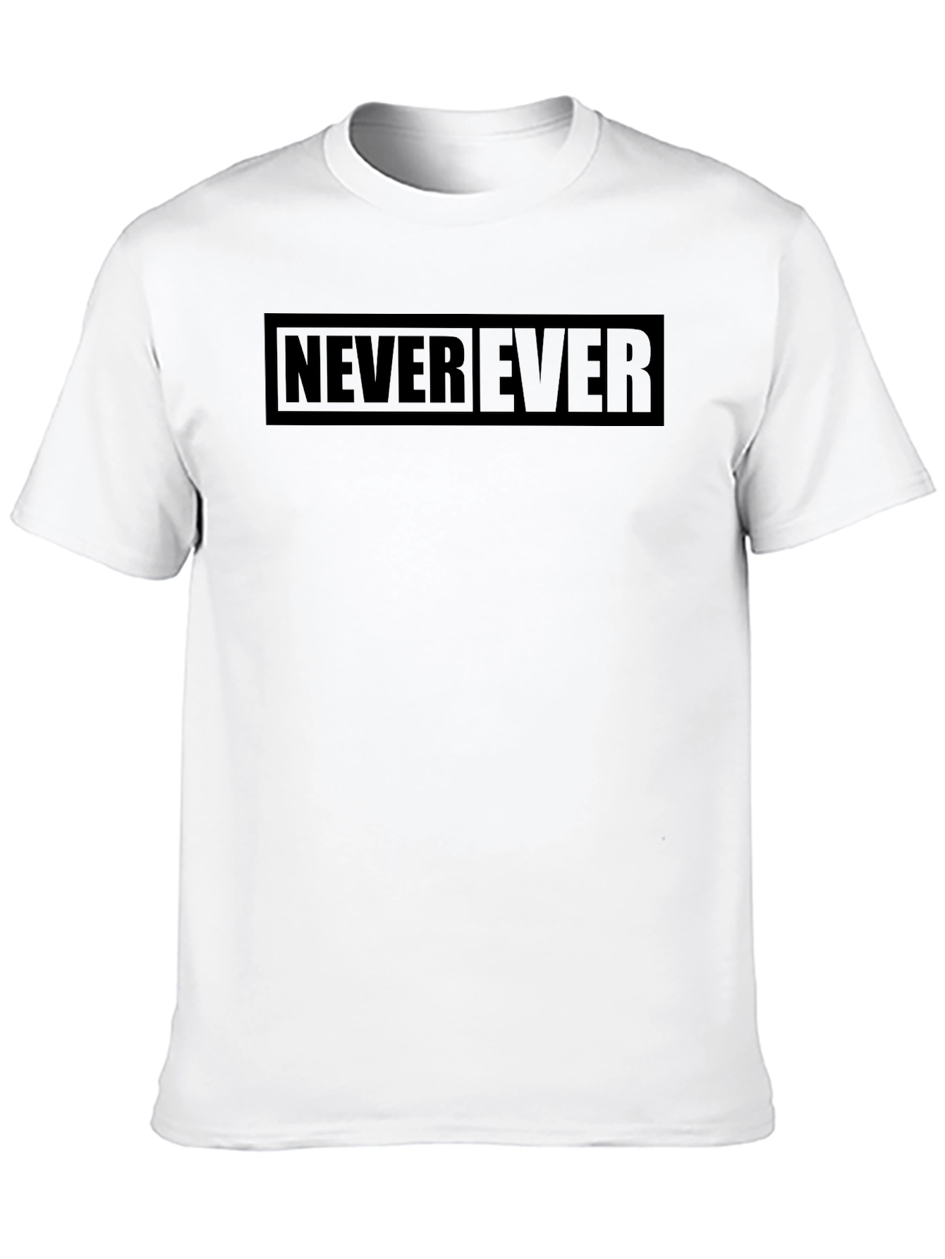 Never Ever Graphic T-Shirt - Black