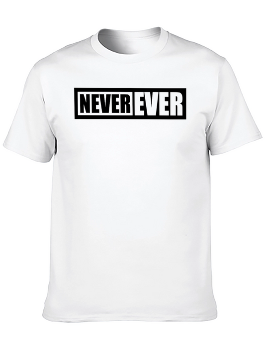 Never Ever Graphic T-Shirt - Black