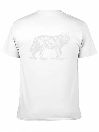 Cool Wolf Graphic T-Shirt - Black