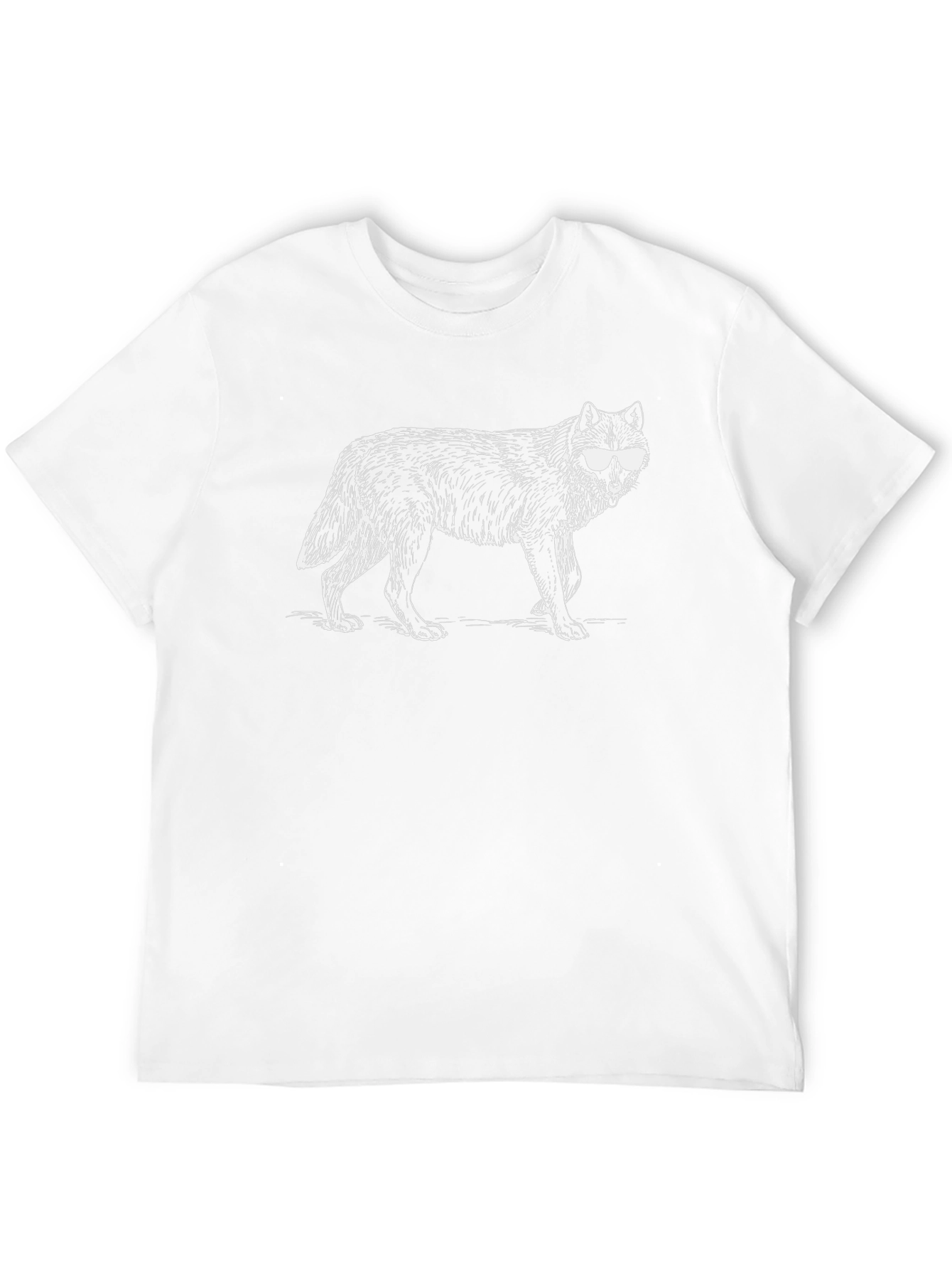 Cool Wolf Graphic T-Shirt - Black