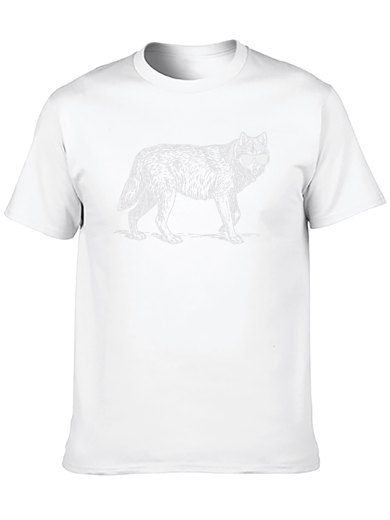 Cool Wolf Graphic T-Shirt - Black