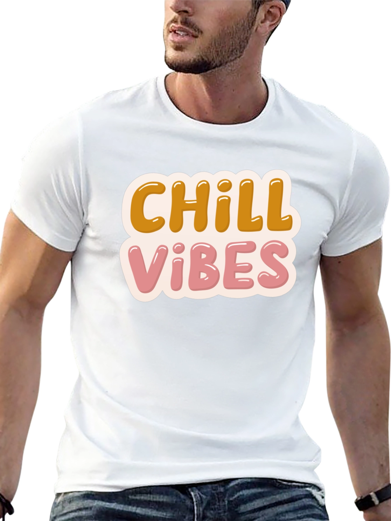 Chill Vibes T-Shirt - Retro Design Comfort