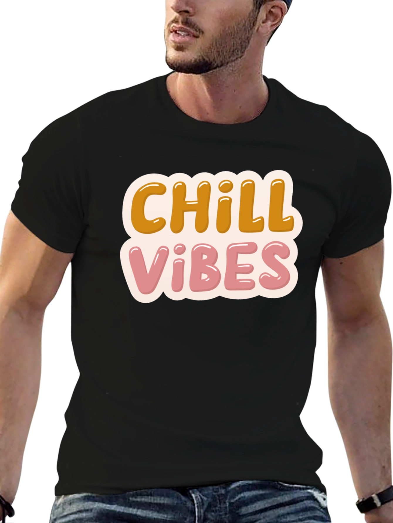 Chill Vibes T-Shirt - Retro Design Comfort