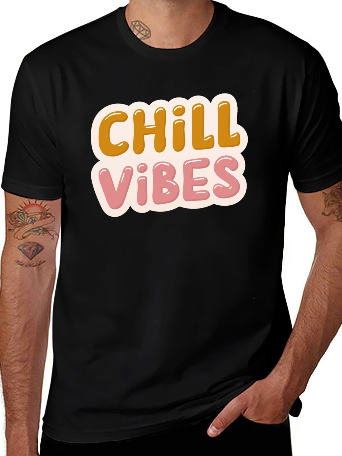 Chill Vibes T-Shirt - Retro Design Comfort