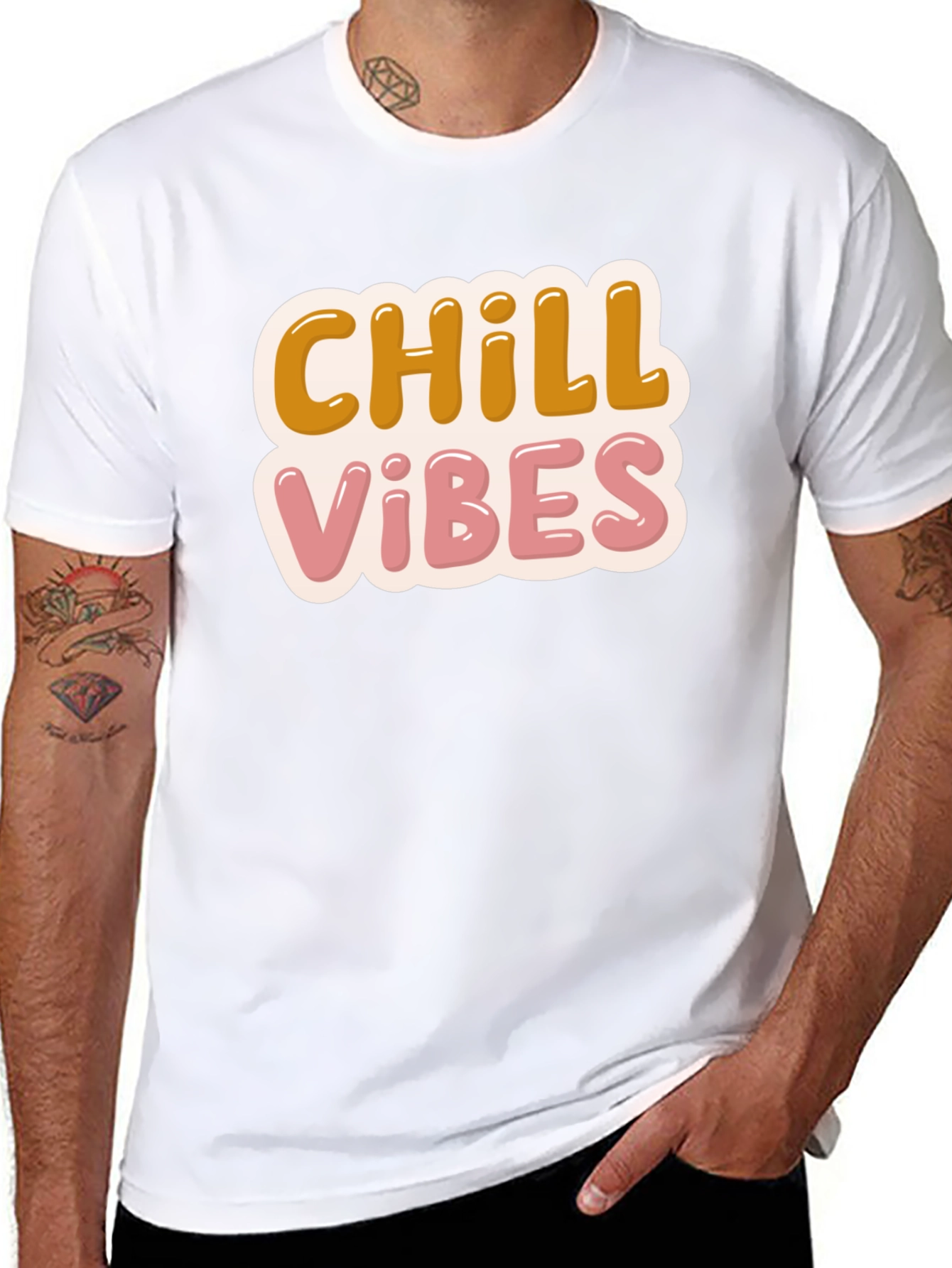Chill Vibes T-Shirt - Retro Design Comfort