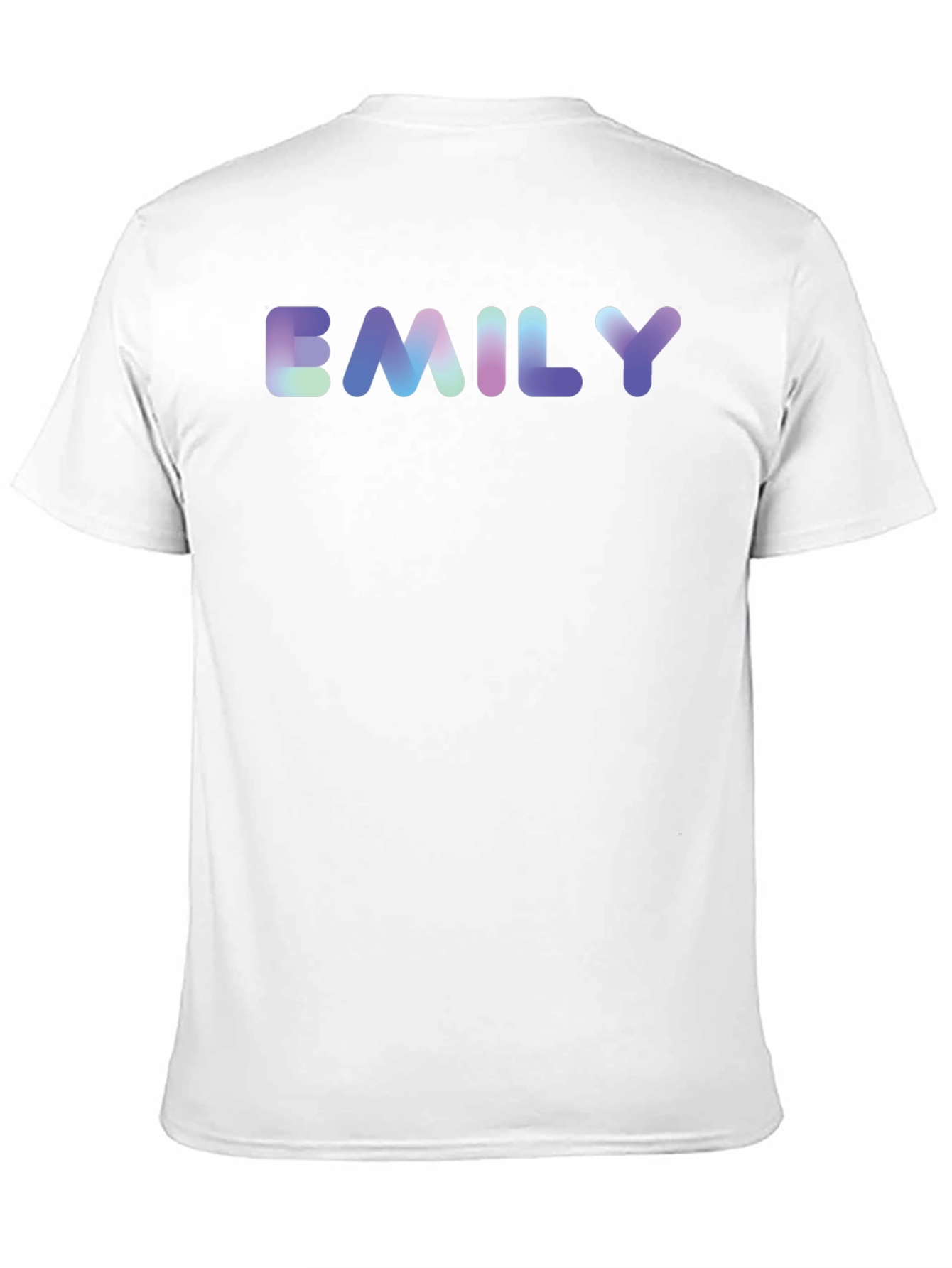 Emily Name T-Shirt - Black Cotton Blend