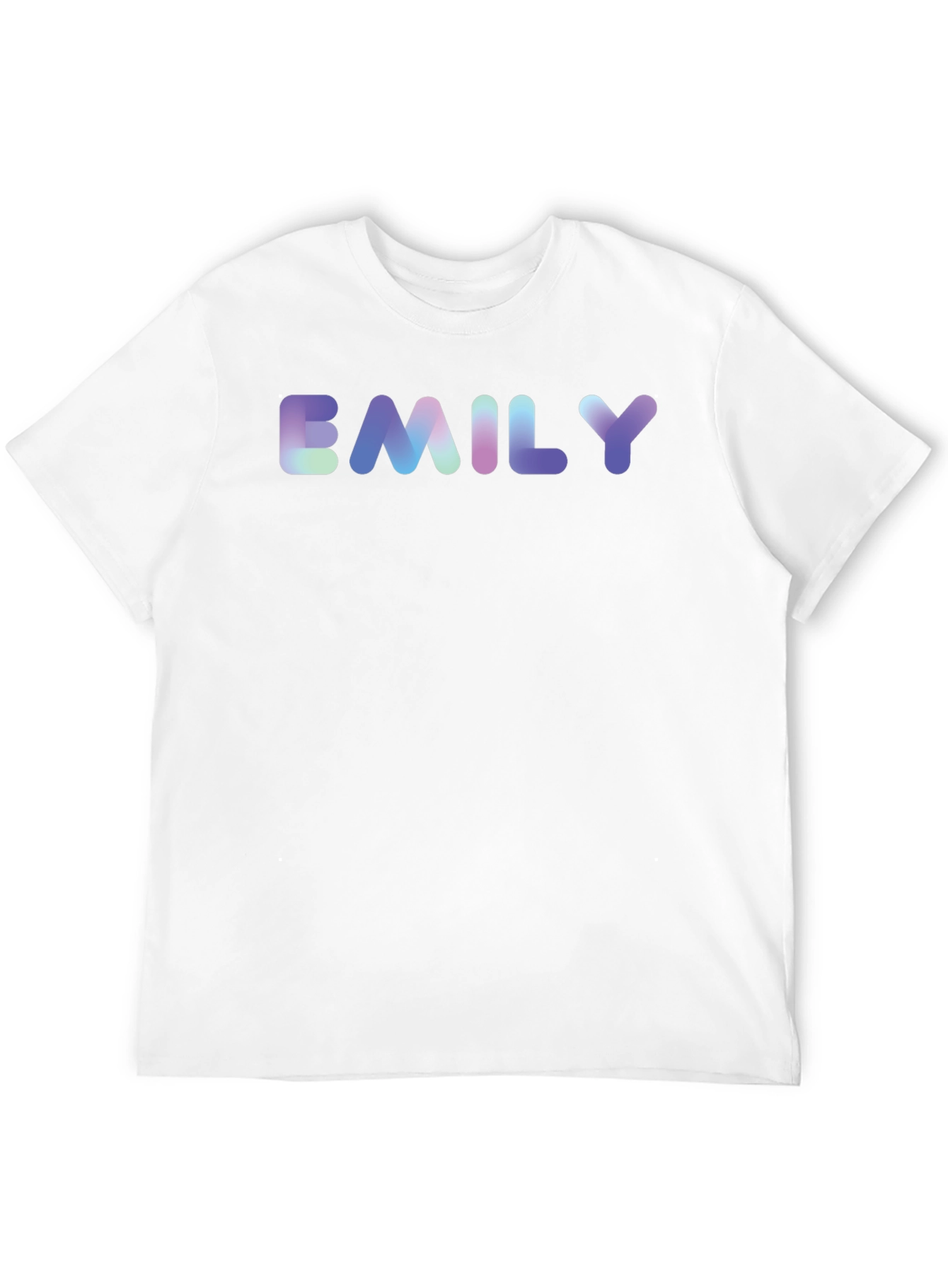 Emily Name T-Shirt - Black Cotton Blend