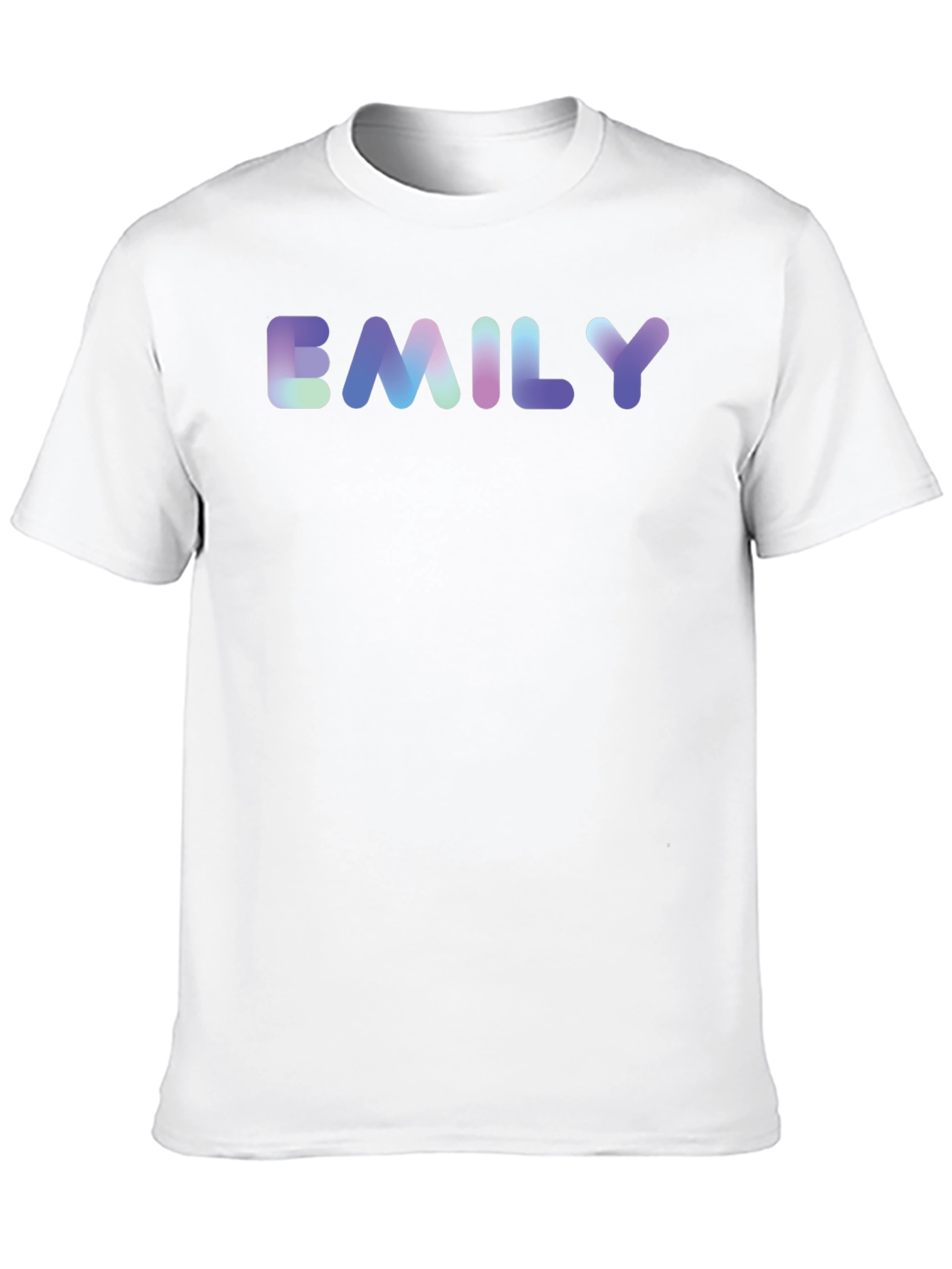 Emily Name T-Shirt - Black Cotton Blend