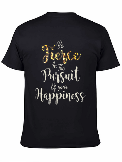 Fierce Happiness Graphic Tee - Soft Black Unisex T-Shirt
