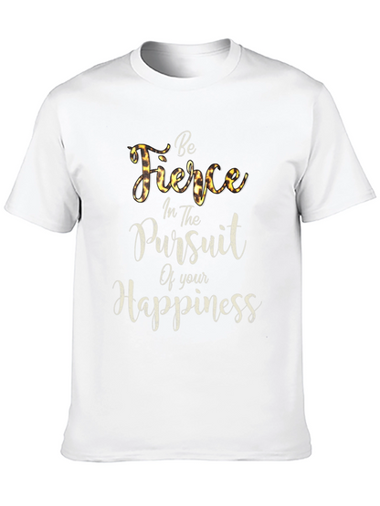 Fierce Happiness Graphic Tee - Soft Black Unisex T-Shirt
