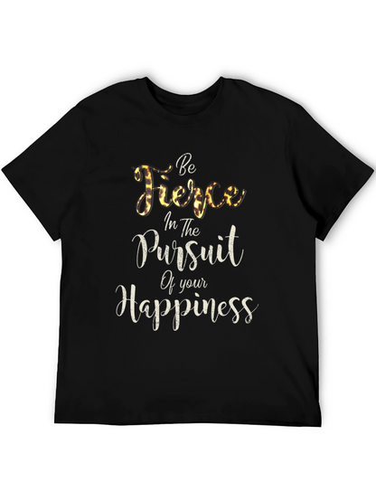 Fierce Happiness Graphic Tee - Soft Black Unisex T-Shirt