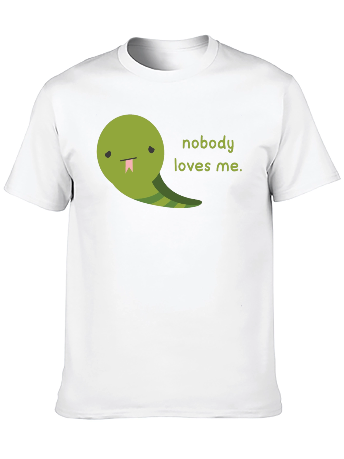 Sad Snake Graphic Tee - Nobody Loves Me