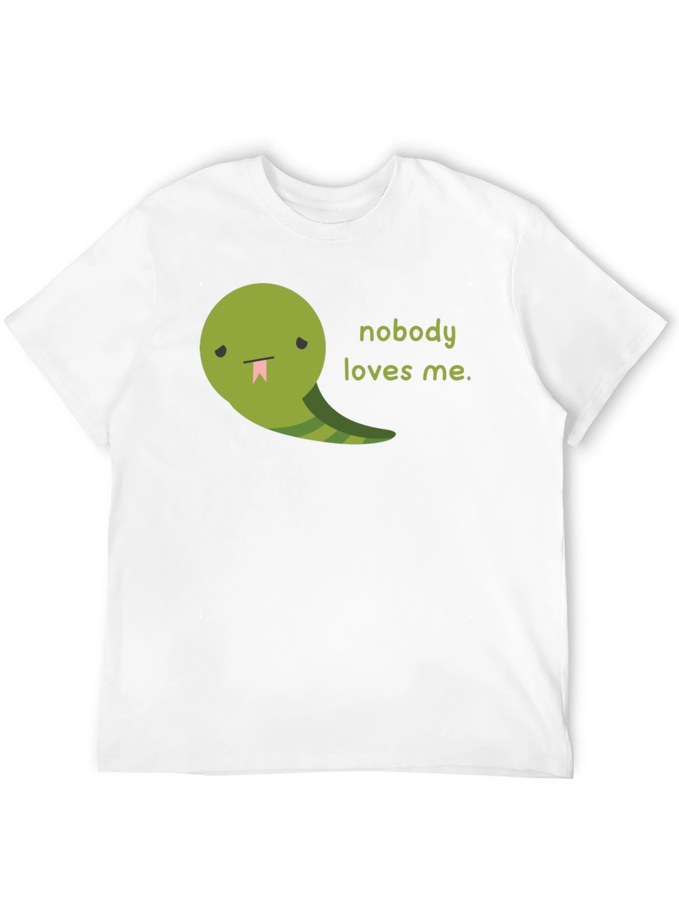 Sad Snake Graphic Tee - Nobody Loves Me