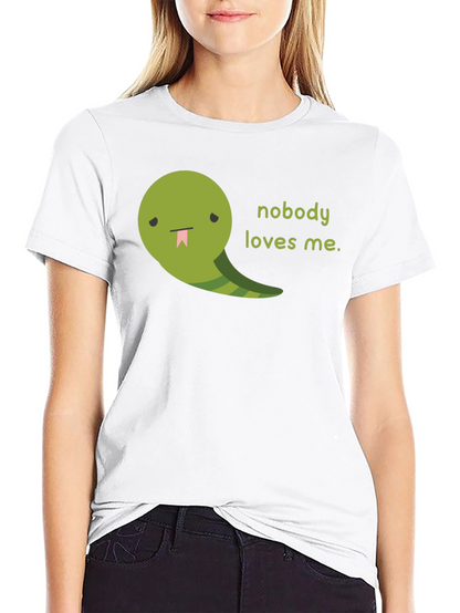 Sad Snake Graphic Tee - Nobody Loves Me