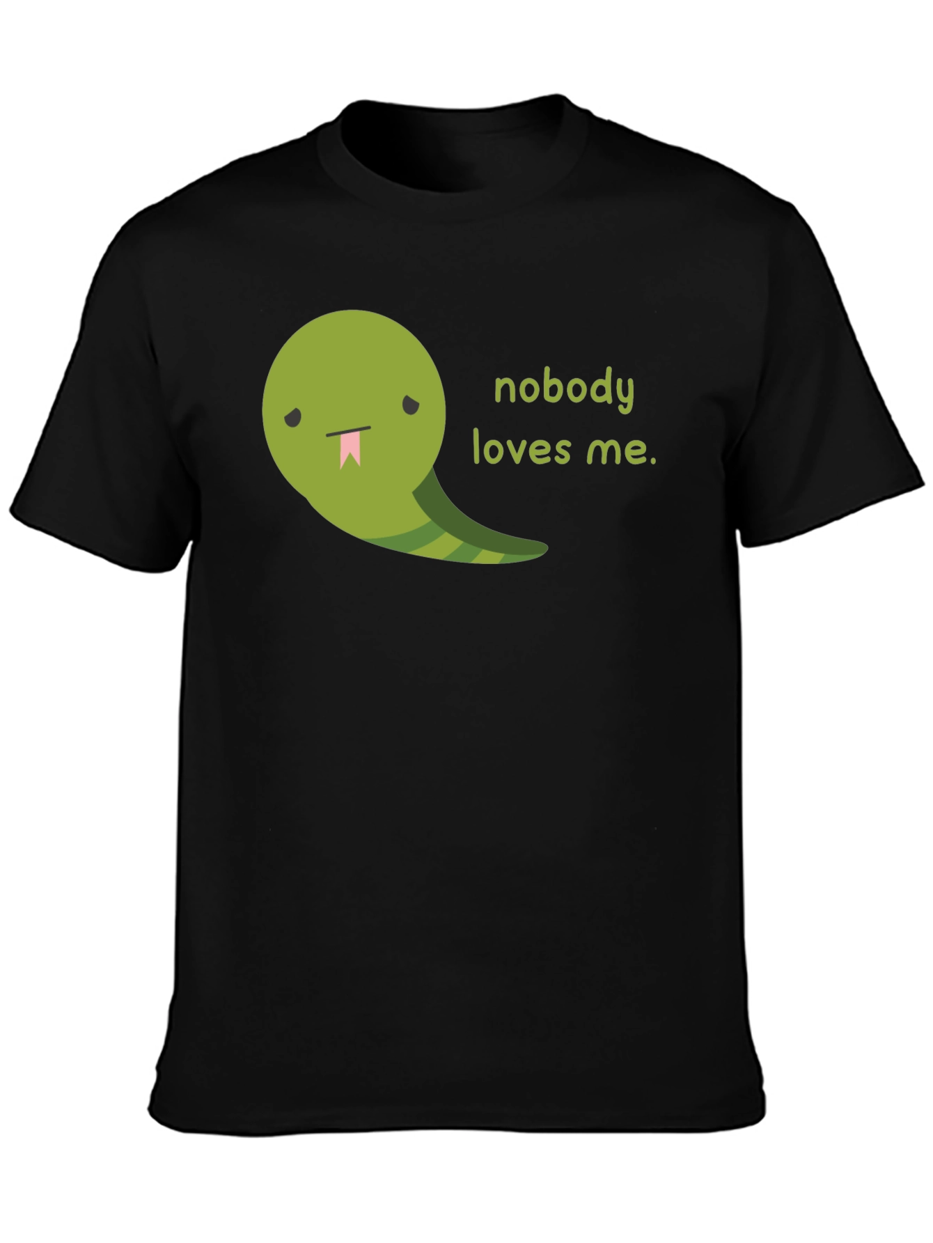 Sad Snake Graphic Tee - Nobody Loves Me