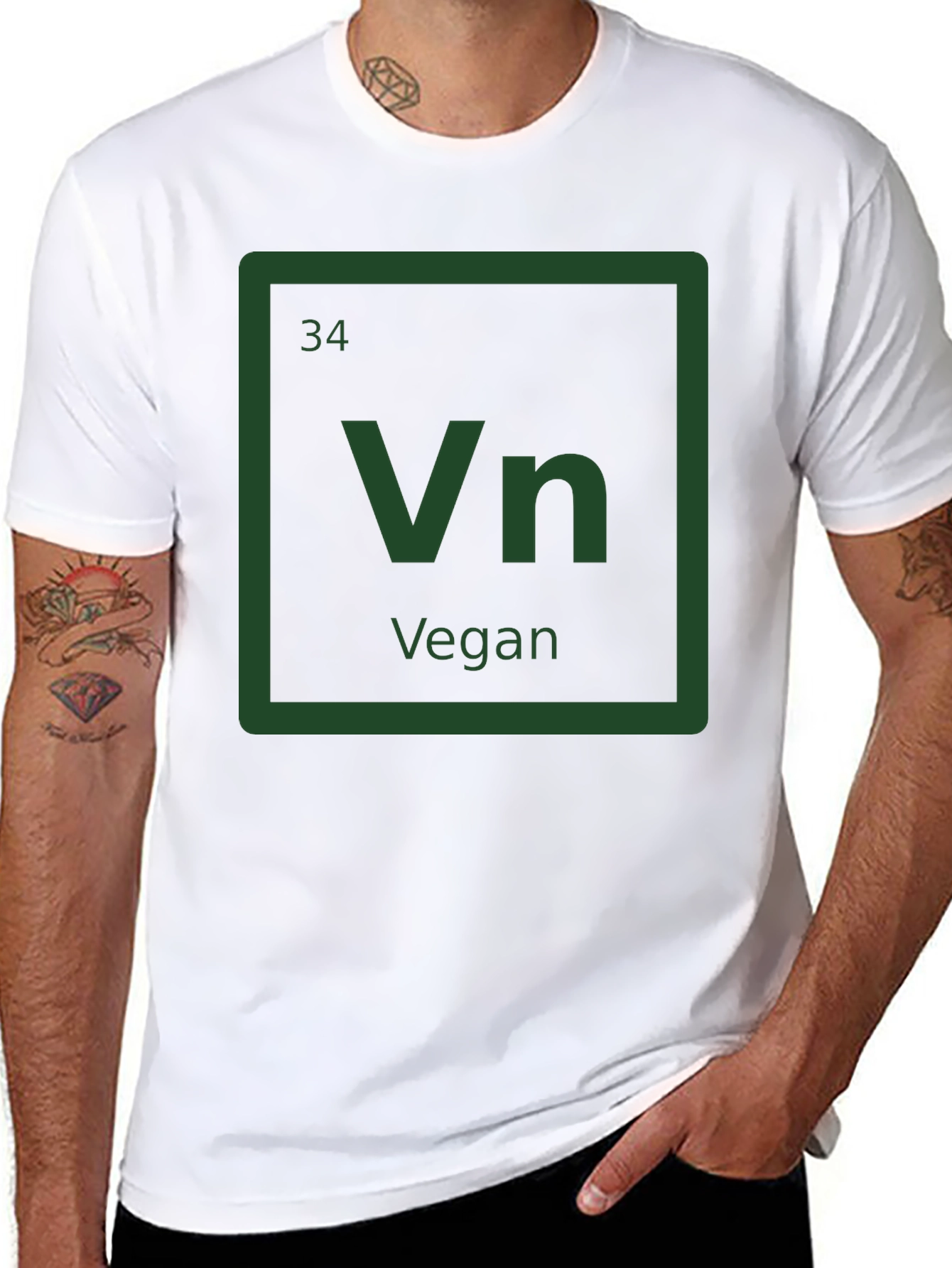 Vegan Element T-Shirt - Periodic Table Style Tee