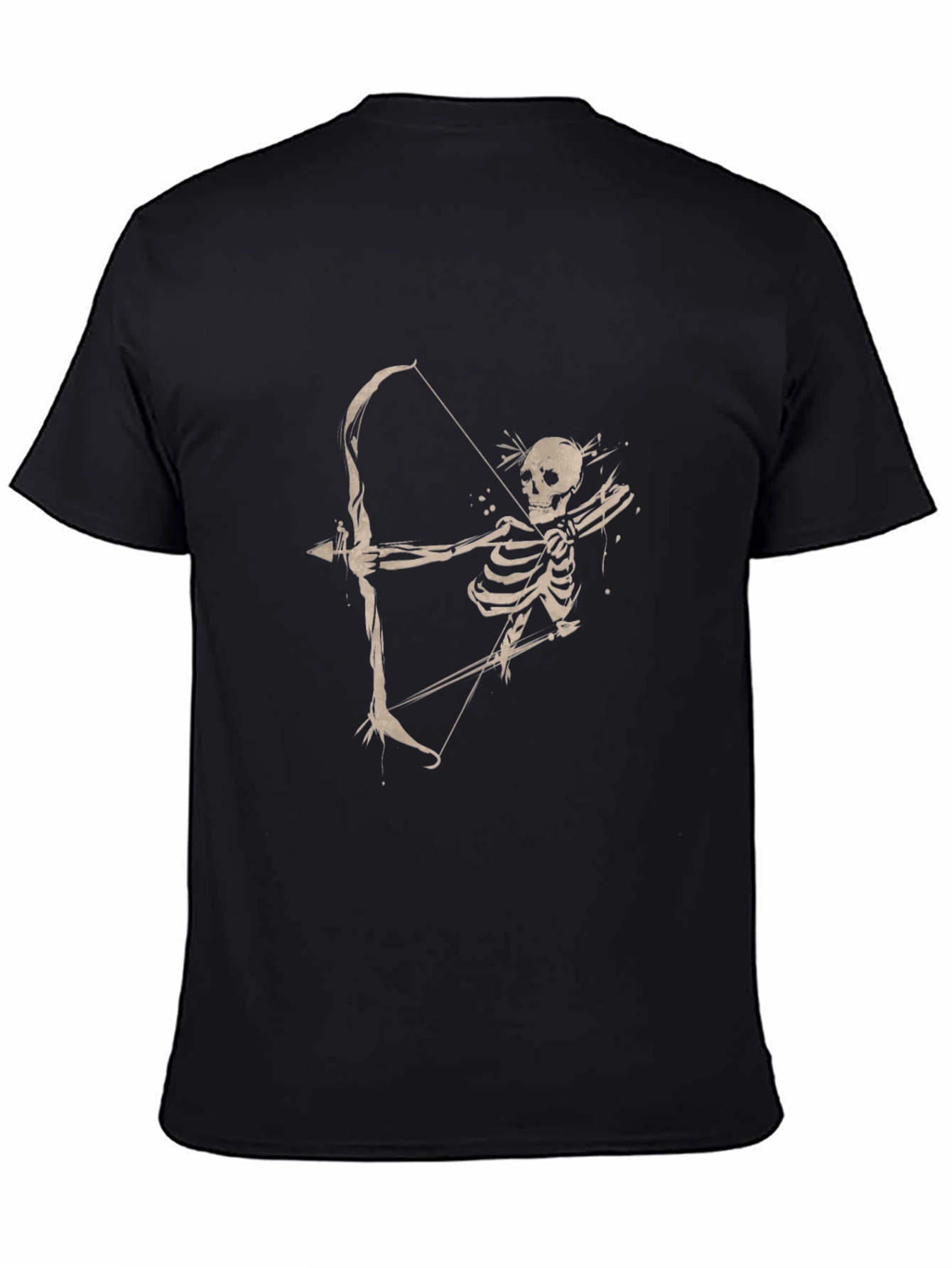 Skeleton Archer Graphic Tee - Classic Black T-Shirt