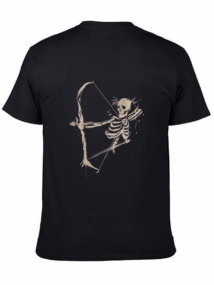 Skeleton Archer Graphic Tee - Classic Black T-Shirt