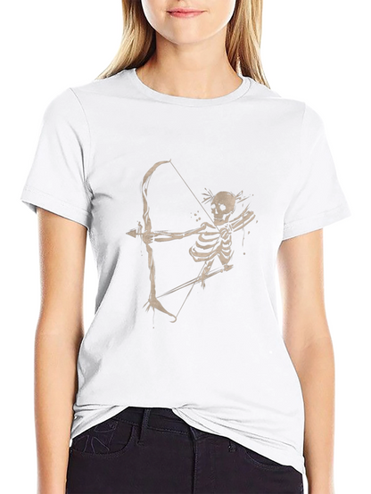 Skeleton Archer Graphic Tee - Classic Black T-Shirt