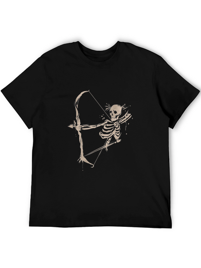 Skeleton Archer Graphic Tee - Classic Black T-Shirt