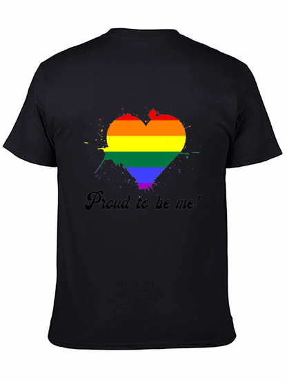 Pride Heart Graphic Tee - Black