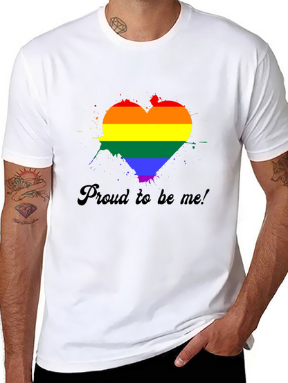 Pride Heart Graphic Tee - Black