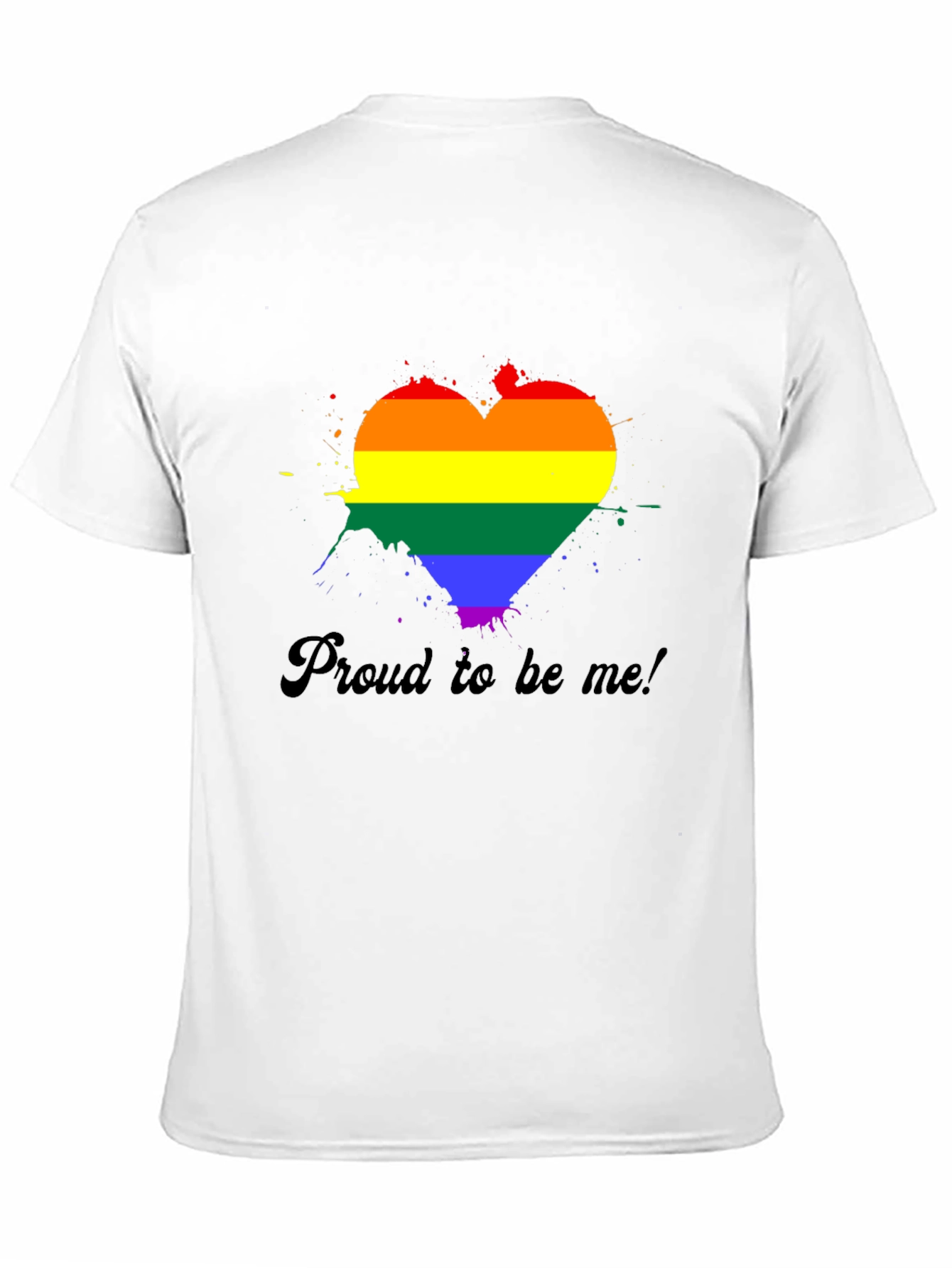 Pride Heart Graphic Tee - Black