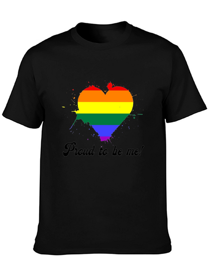 Pride Heart Graphic Tee - Black