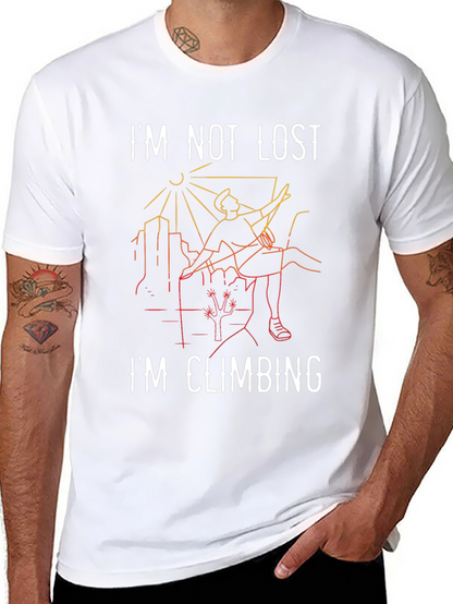 Im Not Lost Im Climbing Graphic Tee
